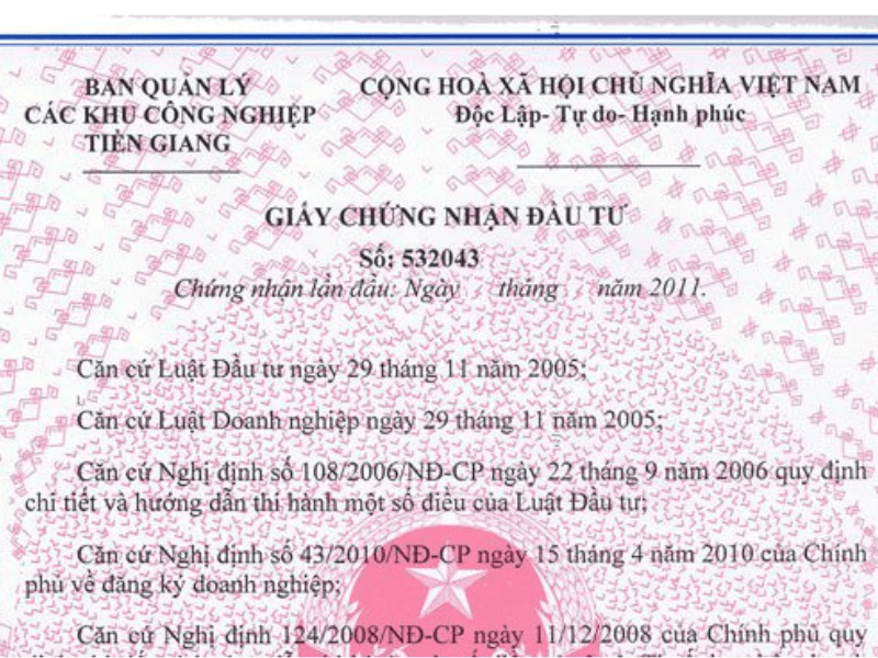 Dịch vụ xin giấy phép đầu tư bảo đảm pháp lý tại visa PGA